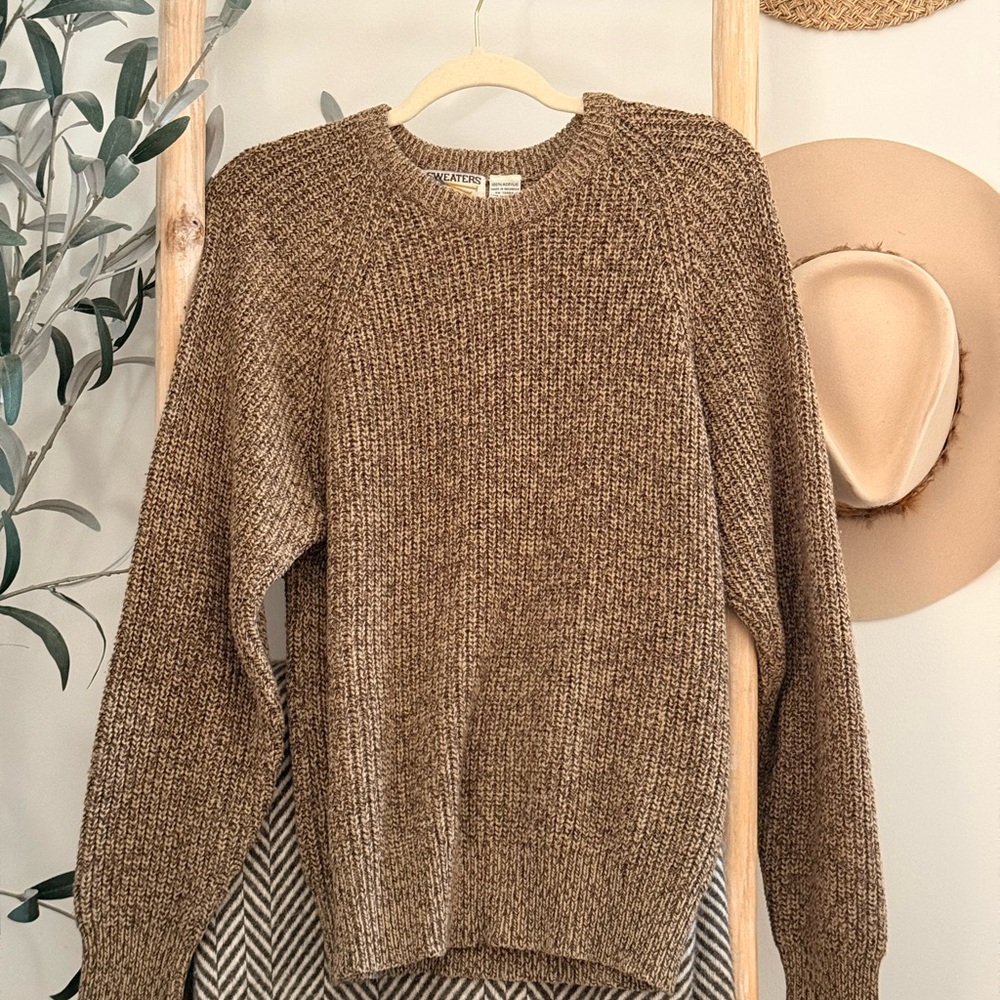Cozy Taupe Knit Sweater